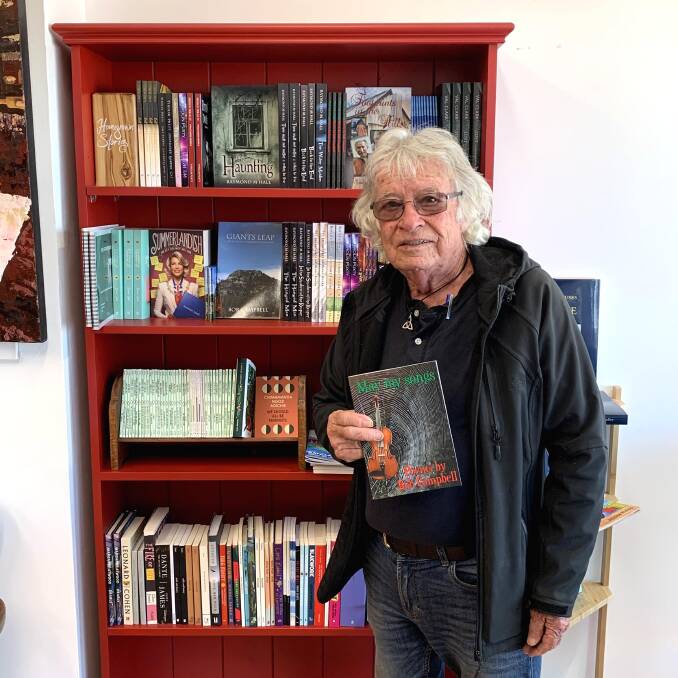 LAUNCH: Bob Campbell with his new poetry book, May My Songs. Photo: Supplied
