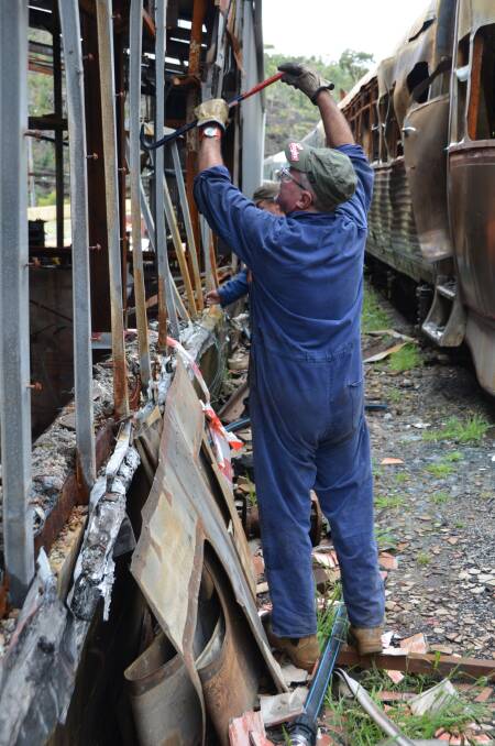 A team of fifty volunteers including Steve Shaw have been putting the railway back together again. Picture: LAURA PILLANS. 