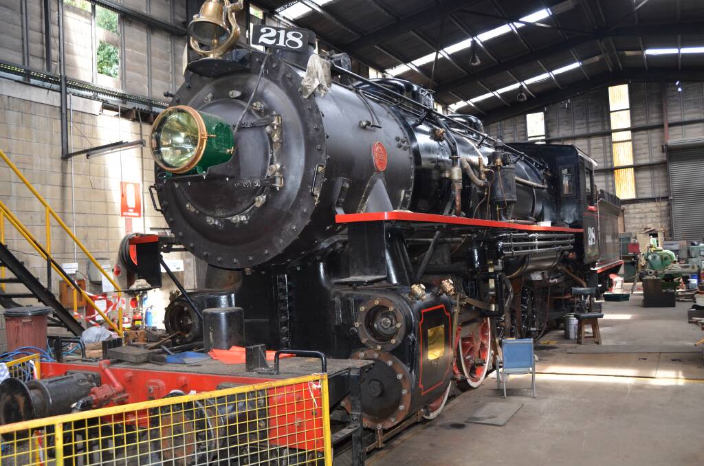 The Wizards Express and other trains in the Zig Zag Railway workshop were largely undamaged by the natural events of 2013. Picture: LAURA PILLANS