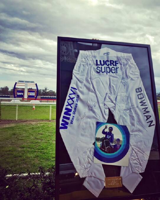 Hugh Bowman wore these when he rode Winx to a win in the 2018 Winx Stakes.