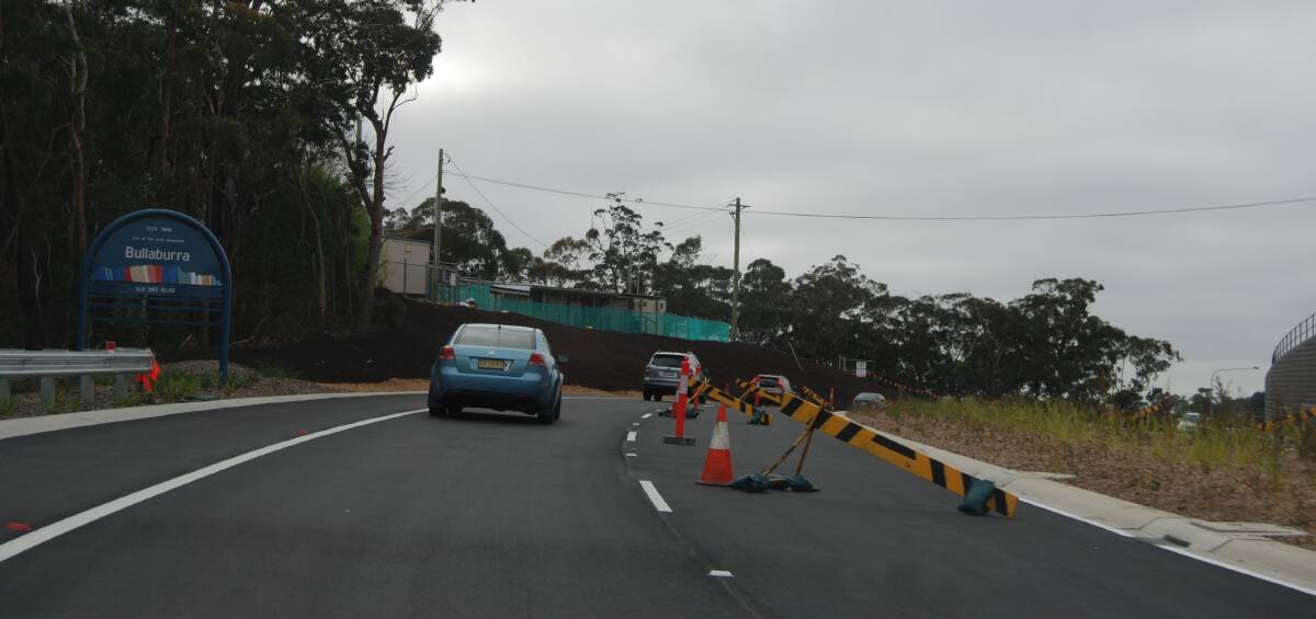 The finishing touches were being placed to the Bullaburra duplication of the Great Western Highway in mid-2015 - the last stage of the dual-lane upgrade between Penrith and Katoomba. Picture from Blue Mountains Gazette. 