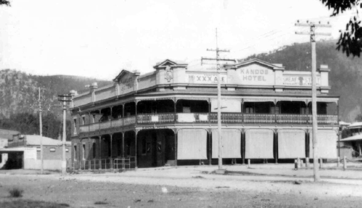 LANDMARK: Kandos Hotel, pictured in the early 20th Century, was intended to be the town's only hotel.   Photo: Kandos Museum. 