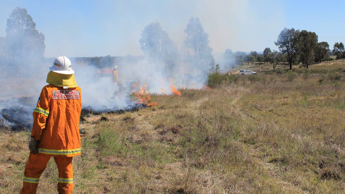 Extra care must be taken by anyone conducting a hazard reduction burn now because the lush vegetation of the spring is now getting dry and can catch alight easily. 
