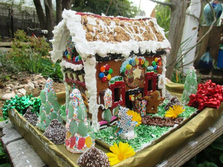 You could win this delicious gingerbread house at Gulgong's Christmas in July market.