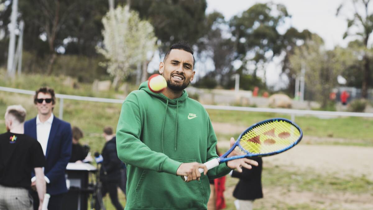 Nick Kyrgios says it's "morally wrong" to force athletes into a COVID-19 vaccination. Picture: Dion Georgopoulos