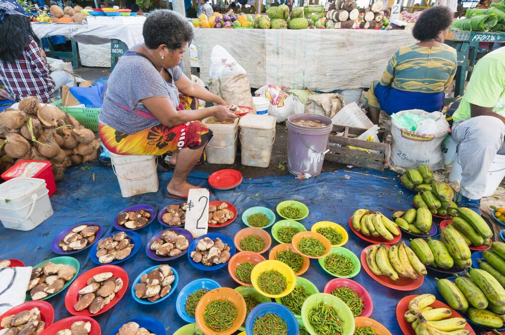 Memories of markets in Suva inspire nostalgia for Andrew Drysdale in 'Sketches of Fiji'. Picture: Shutterstock