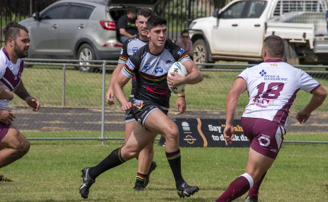 ROAD WARRIORS: Keelan Bresac, pictured in action against Wellington, and his Bathurst Panthers have won every game they've played away from home so far this season. Photo: BELINDA SOOLE