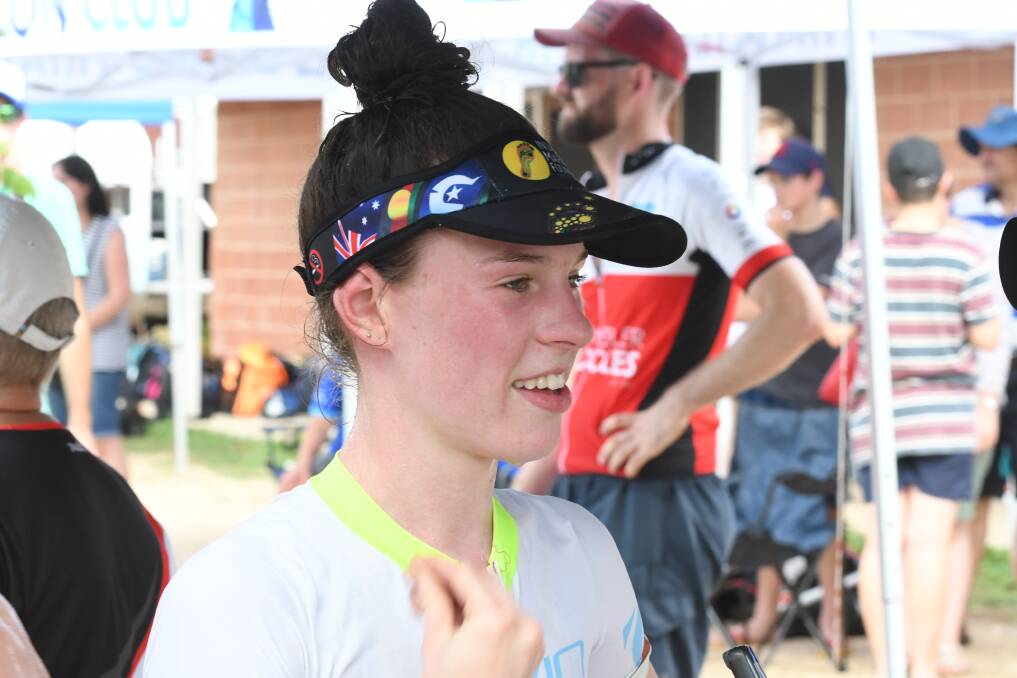 IMPRESSIVE RETURN: Emily Watts took out the first female honours in the Bathurst round of the Central West Inter Club Triathlon Series on Sunday. Photo: CHRIS SEABROOK