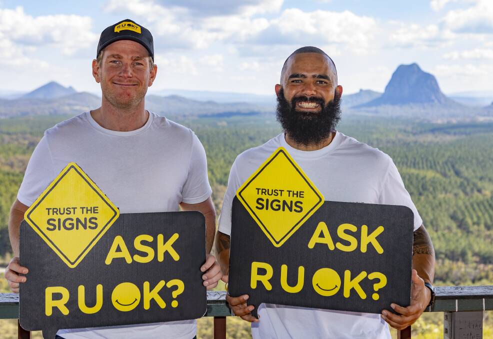 R U OK?: A Trust the Signs Tour has been making its way across Australia, covering 14,000 km of Australian roads to encourage people to learn the signs to support those who are struggling. Picture: Supplied