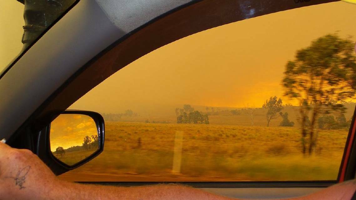 SCORCHED LANDSCAPE: Devastating scenes from the 2017 bushfire. Photo: TRACEY COULSON -GREEN (ULAN ROAD)