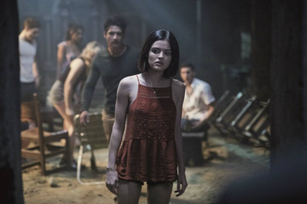 One you're in, you can't get out: Lucy Hale leads the crew of young stars in Blumhouse's latest film, Truth or Dare, rated M and in cinemas now.