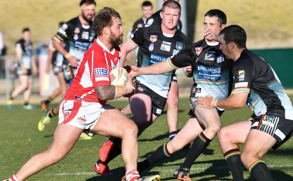 LEADING THE CHARGE: Mudgee forward Sebastian Flack had to lead the way for the Dragons on and off the field in 2018, and was rewarded with the club player of the year award. Photo: PHIL BLATCH