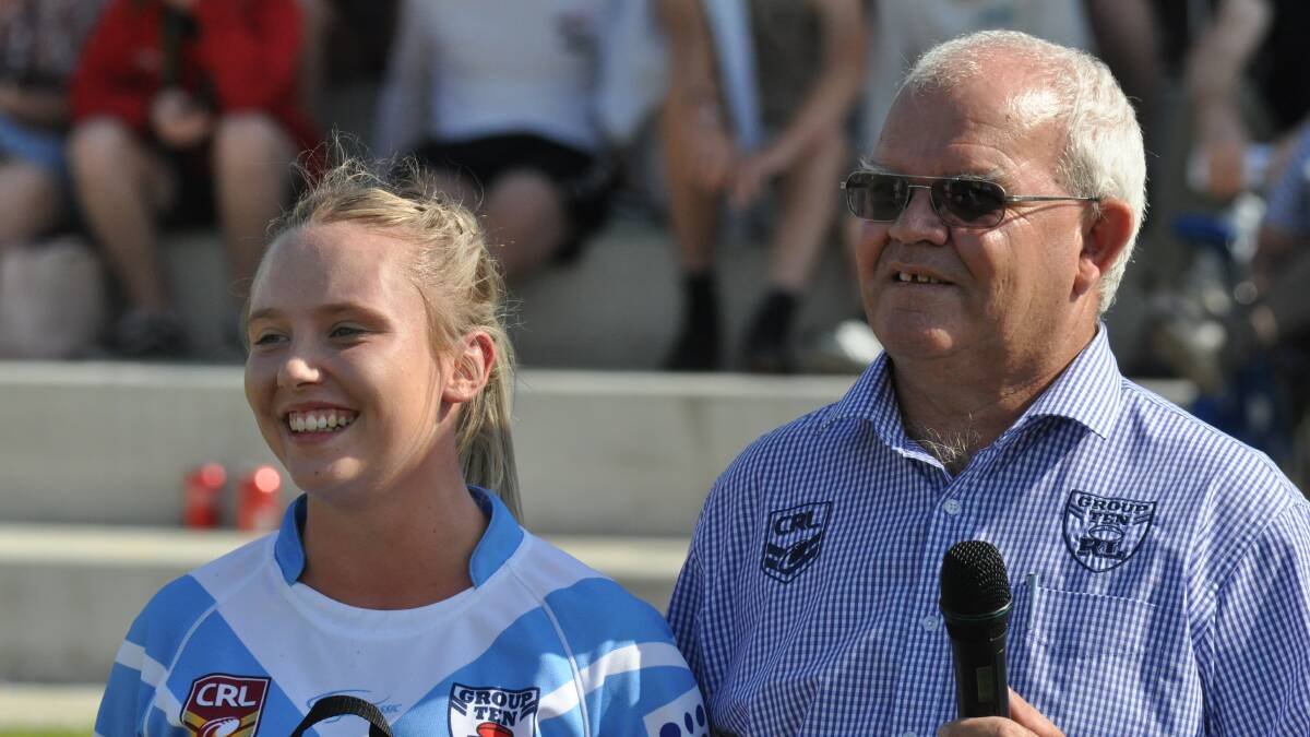 HONOUR: Peter McDonald, pictured alongside Lailee Phillips, will have his name attached to the inaugural Western competition in 2022. Photo: NICK McGRATH
