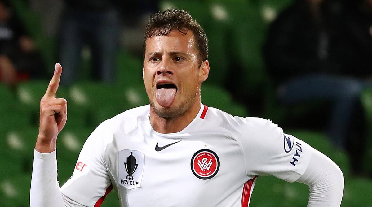 ON TARGET: Oriol Riera is one of Western Sydney's most potent attacking weapons. Photo: AAP