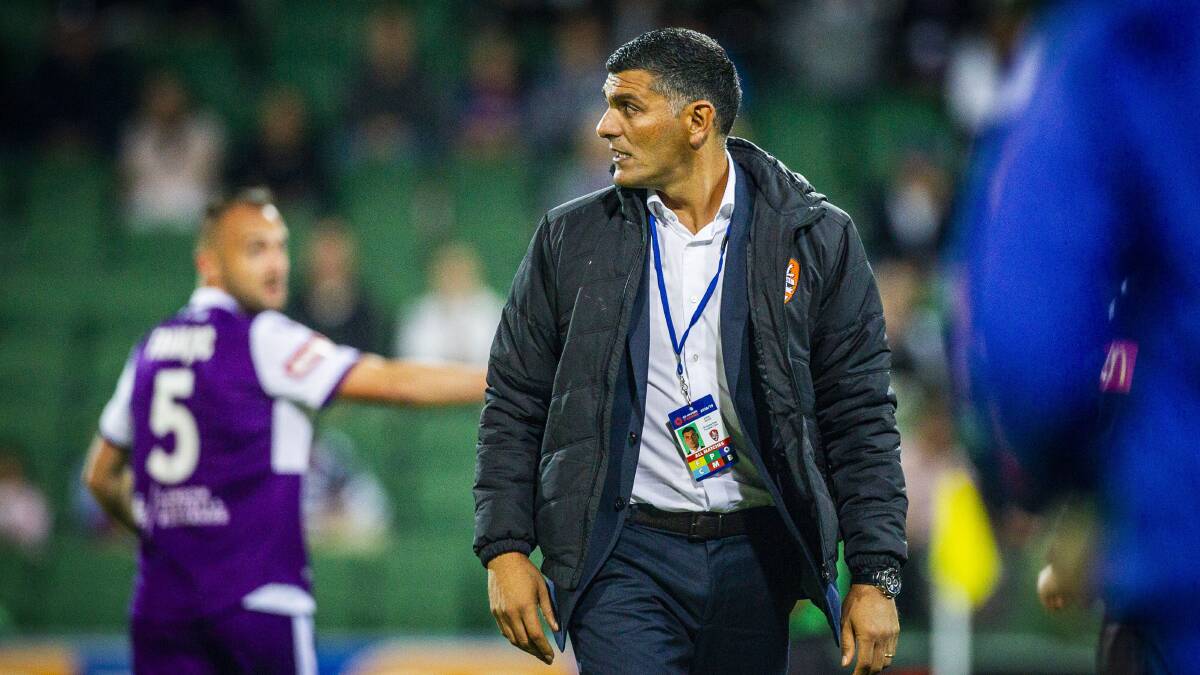 LET'S LIFT: Brisbane coach John Aloisi has urged his Roar outfit to hit the ground running in Mudgee on Saturday. Photo: AAP
