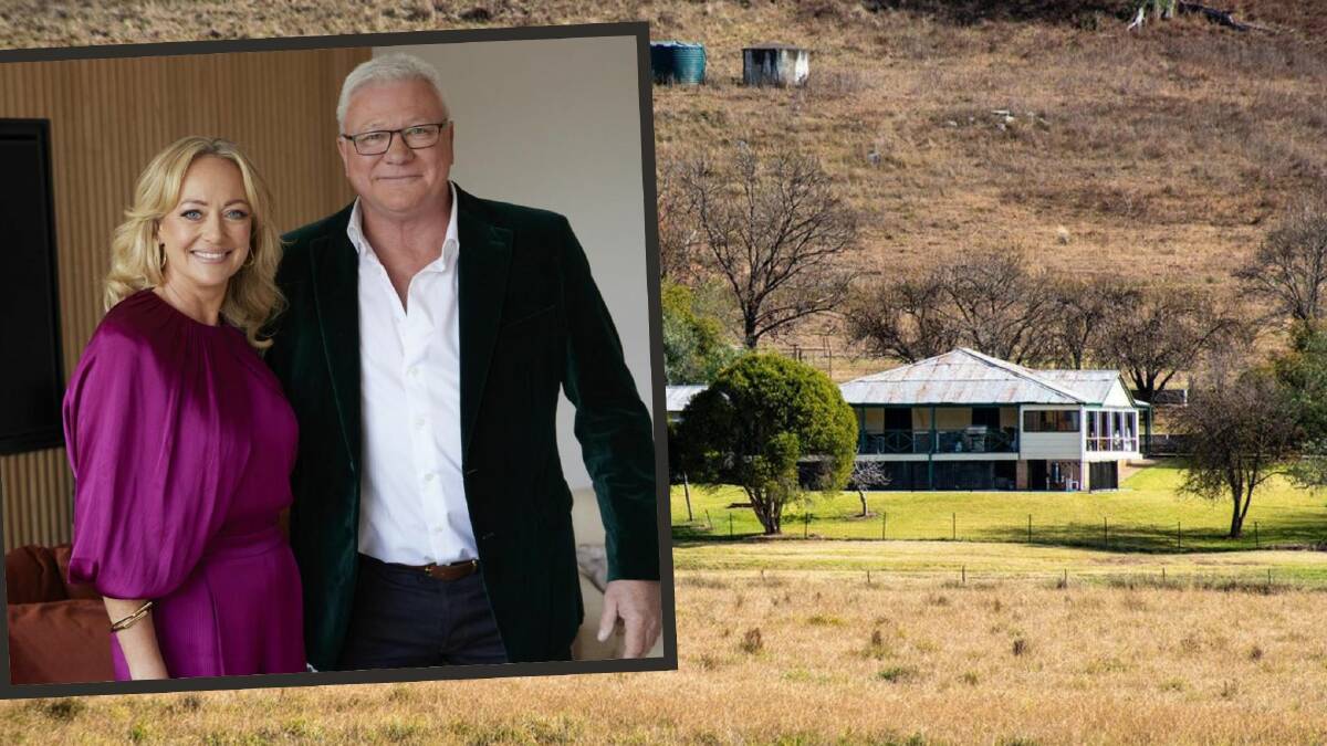 Scott Cam (inset alongside Shelley Craft) was the owner of 'Derowen', a property east of Mudgee sold in November. Main picture realestate.com