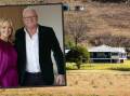 Scott Cam (inset alongside Shelley Craft) was the owner of 'Derowen', a property east of Mudgee sold in November. Main picture realestate.com