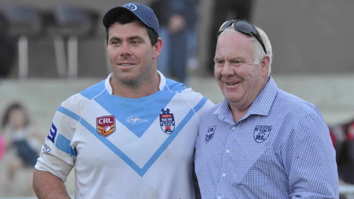 BACK FOR MORE: Linore Zamparini, pictured with Oberon and Group 10 prop Josh Starling, will line-up for his 12th straight season as chair of Group 10. Photo: NICK McGRATH