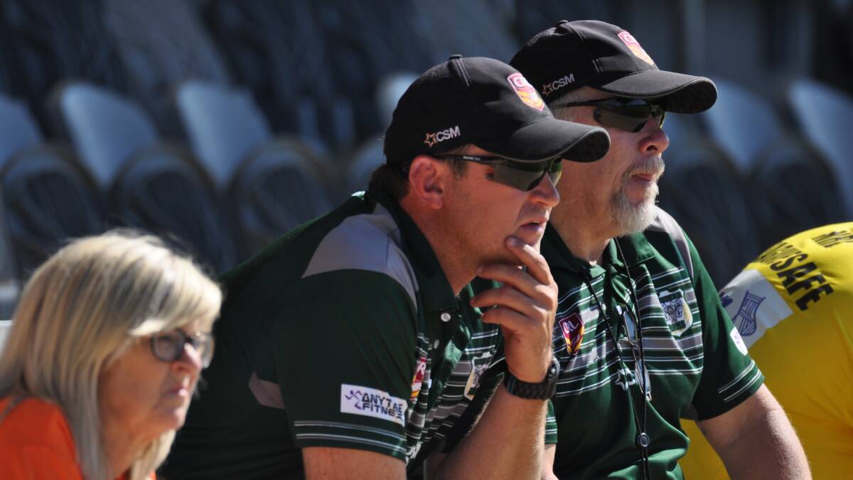 ON TRACK: A watchful Kurt Hancock during his side's 40-16 win in the semi-final. Photo: NICK McGRATH