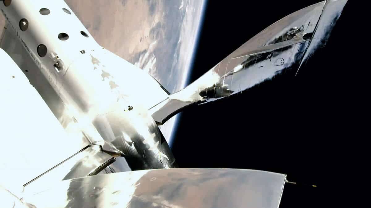 Virgin Galactic's spaceship Unity in space on 12 July. Photo: Virgin Galactic