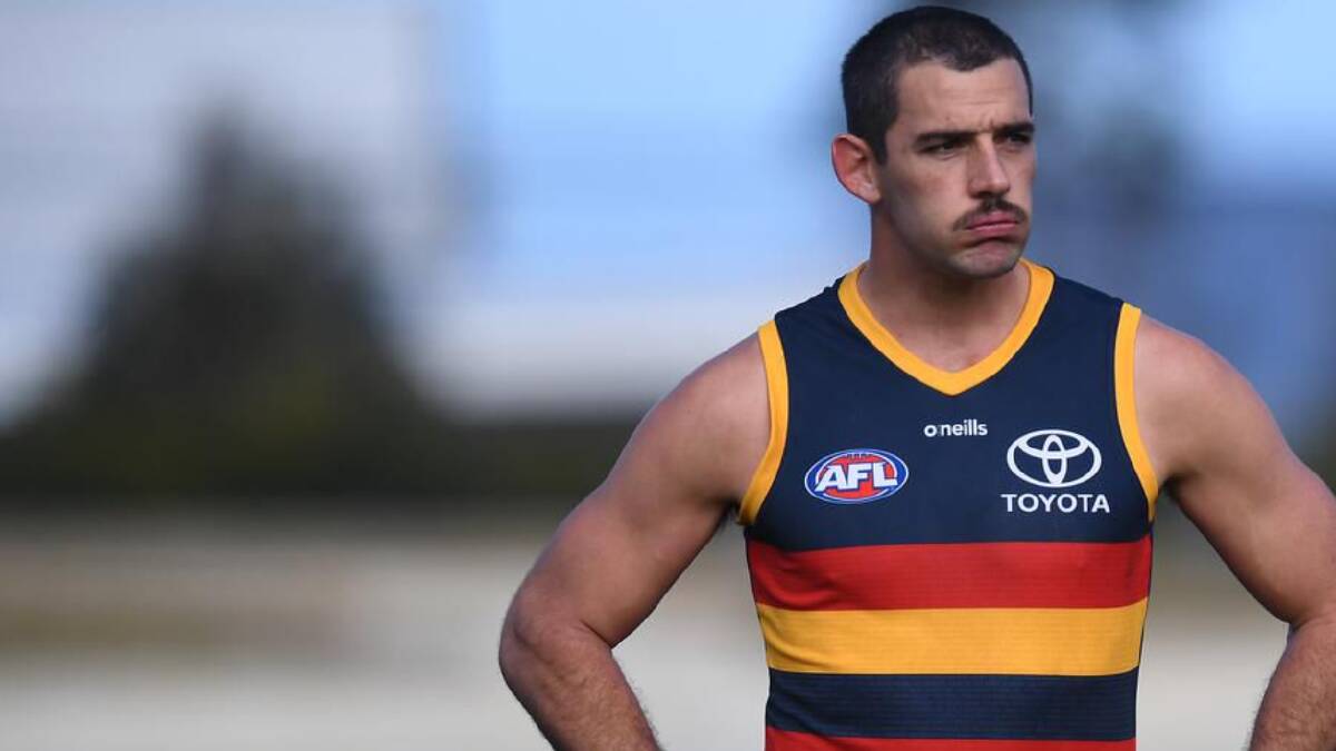 Adelaide's Taylor Walker has copped a six-game AFL ban for using a racial slur while a spectator.