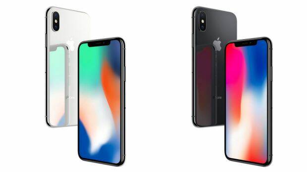 The new iPhone X comes in grey or silver. 
