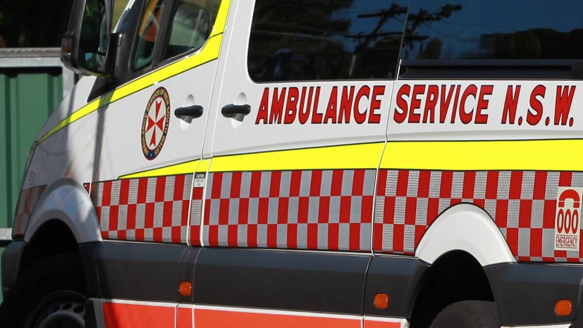CLOSE CALL: An Ambulance took the injured man to Orange Hospital and he was later transferred to Westmead with a broken neck. FILE PHOTO 