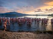 Close to 250 people participated in the Winter Solstice Charity Swim. Picture: Karleen Minney
