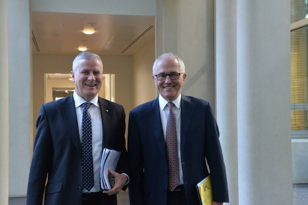 Don't sell the ABC: Deputy prime minister Michael McCormack (pictured with prime minister Malcolm Turnbul) said the Nationals have no intention of ever supporting the privatisation of the ABC.