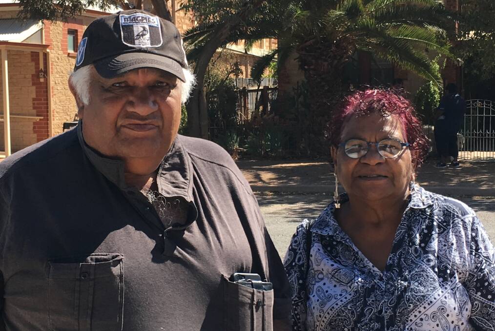 CAMPAIGNERS: 'Tiger' McKenzie and Cheryl Coulthard-Waye, both of Port Augusta, have campaigned for an inquiry into Aboriginal corporations including the locally-based Adnyamathanha Traditional Lands Association.