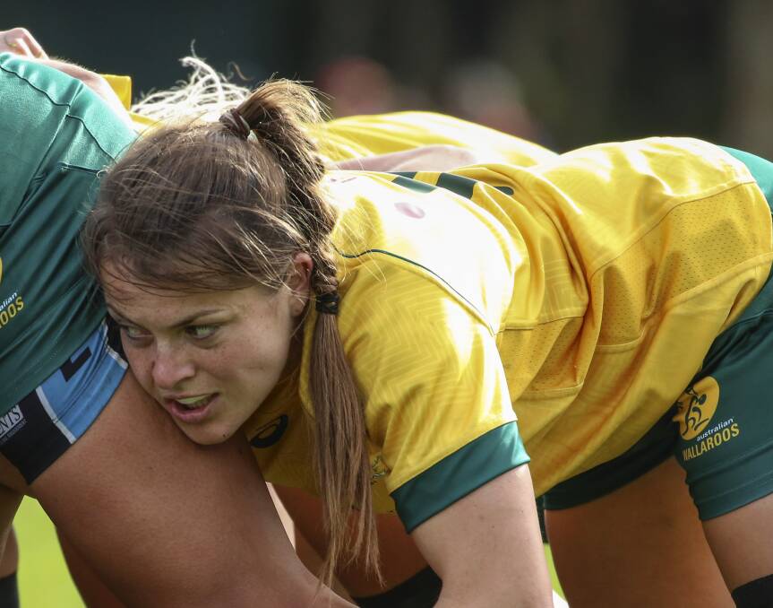 PACKING FOR IRELAND: Former Kinross student Grace Hamilton was named in the Wallaroos' 28-strong squad for this year's Rugby World Cup. Photo: ARU MEDIA/BRENDAN HERTEL
