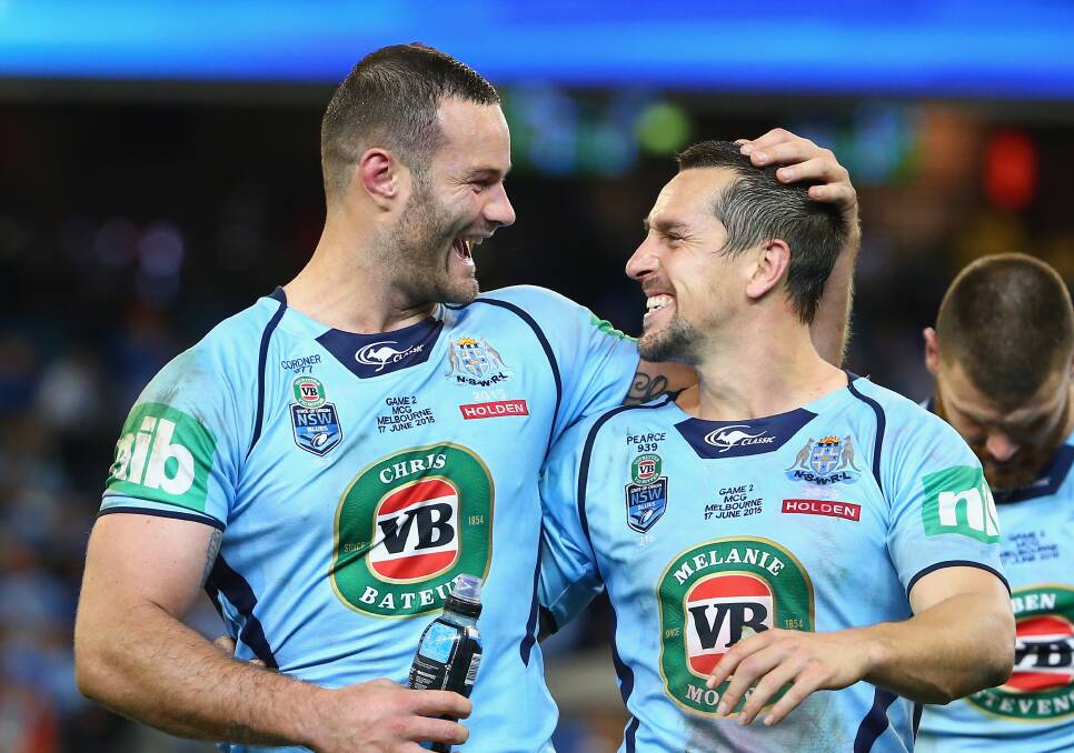 STEPPING UP: NSW skipper Boyd Cordner has the backing of plenty, as does the returning Mitch Pearce. Photo: GETTY IMAGES