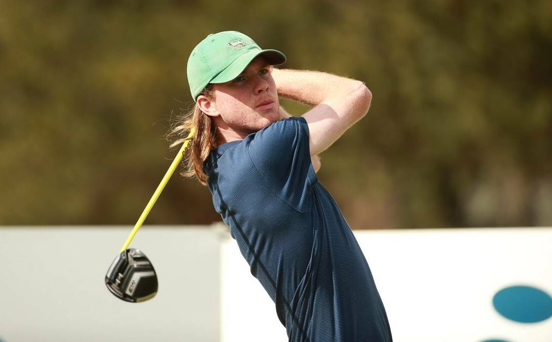 TOP 10: Duntryleague's James Conran fired a 36-hole total of one under to finish seventh at the Country Championships. Photo: GOLF NSW