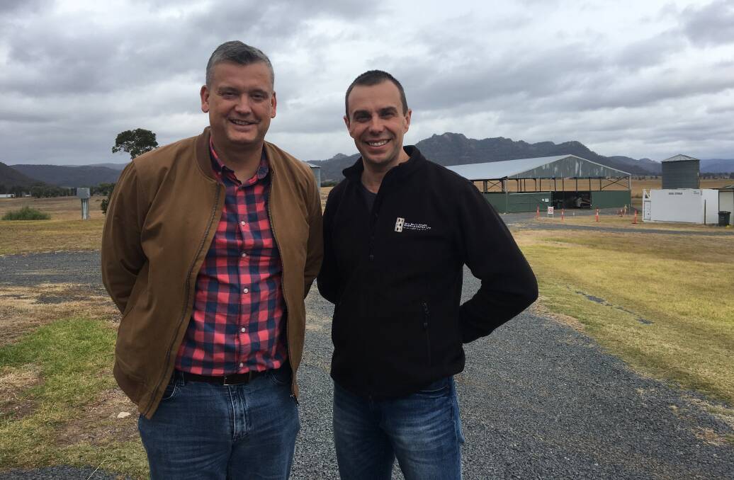 Opportunity: NSW Minerals Council chief executive officer Stephen Galilee (right) recently meet with KEPCO Bylong Australia chief operating officer Bill Vatovec. 