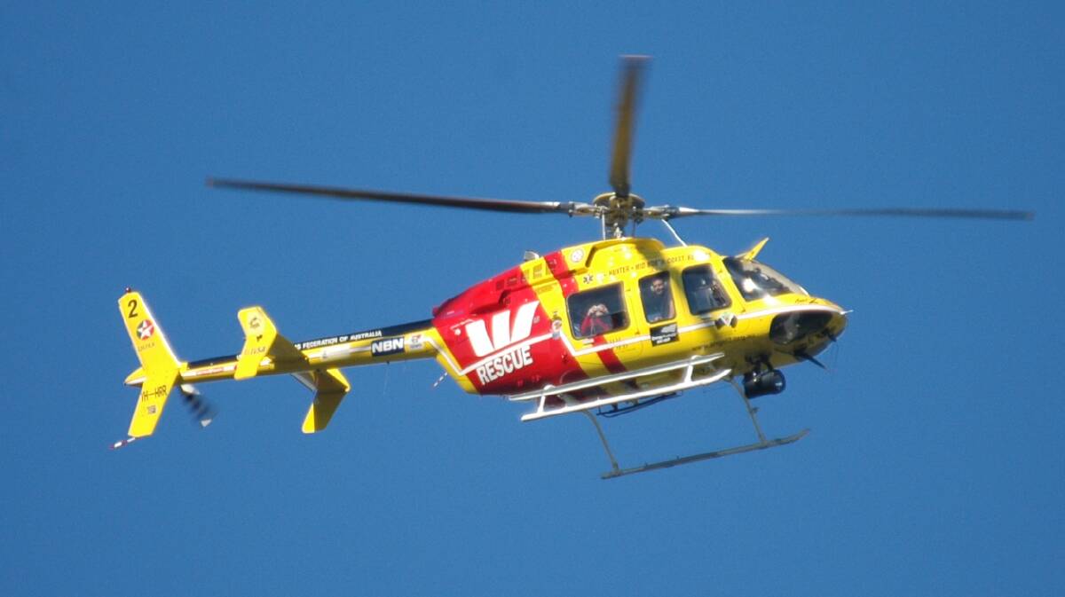 Rider airlifted after bike accident at Lue on Sunday