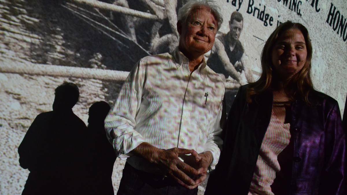 Documentary filmmakers Wayne Groom and Carolyn Bilsborow have made their mark on Murray Bridge's history. Photo: Peri Strathearn.