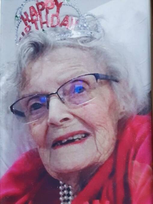 Flora O'Dea on her 100th birthday. Photo: CONTRIBUTED. 