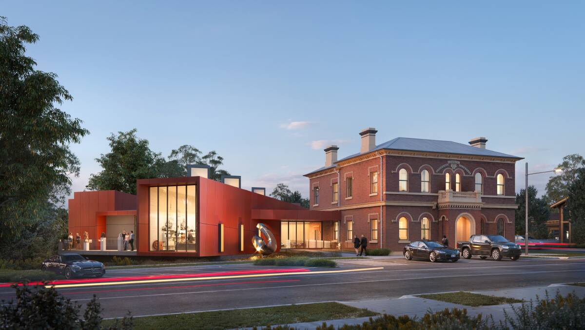 Growth of tourism: Concept art of the Mudgee arts precinct, which is set to open the doors next month. Pictures: Supplied. 