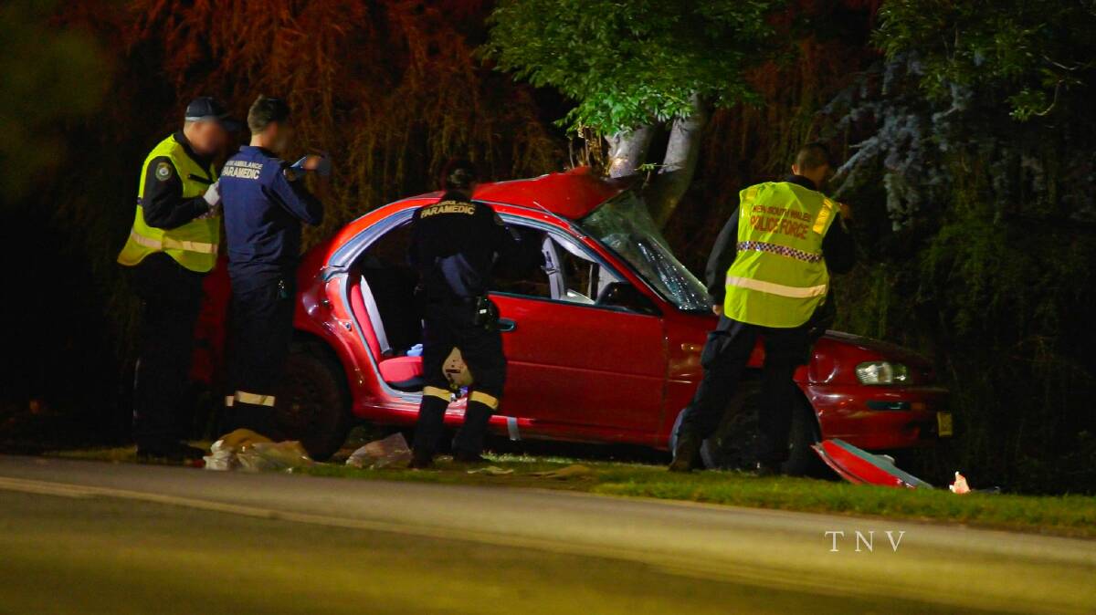 The scene of the crash in Coronation Drive. Picture by Troy Pearson/TNV.