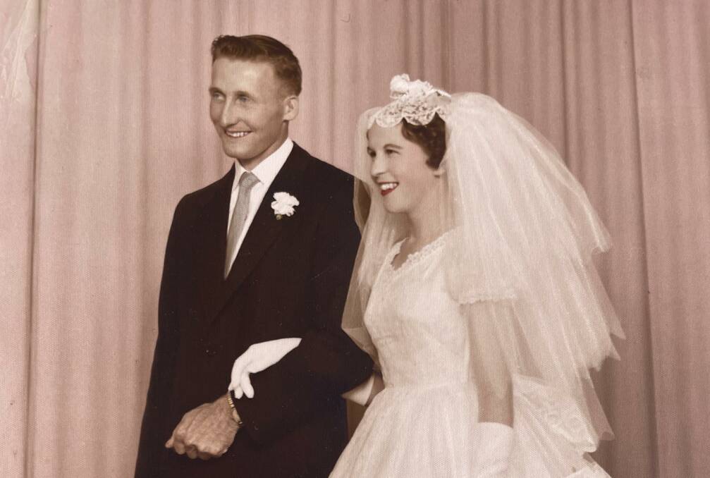 Ron and wife Margaret on their wedding day in 1959. Picture supplied