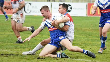 SO CLOSE: St Pat's have gone down to Mudgee Dragons for the second time this season. Photo: CHRIS SEABROOK