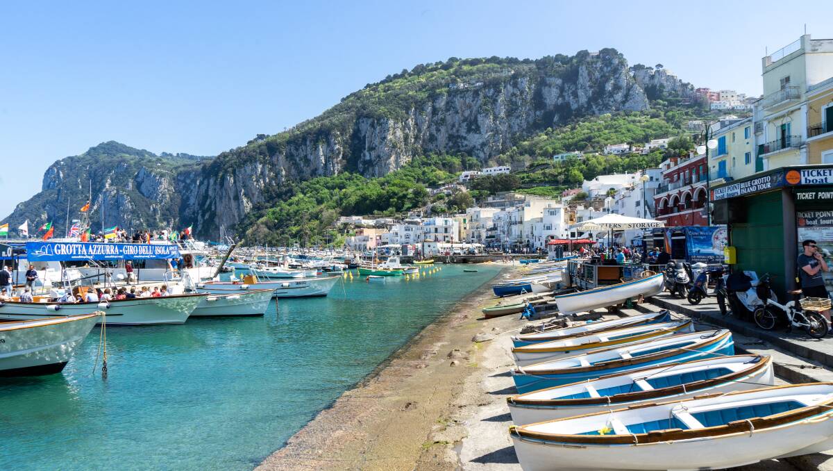The island of Capri, which can be reached in about 45 minutes by ferry from Naples. Pictures: Michael Turtle