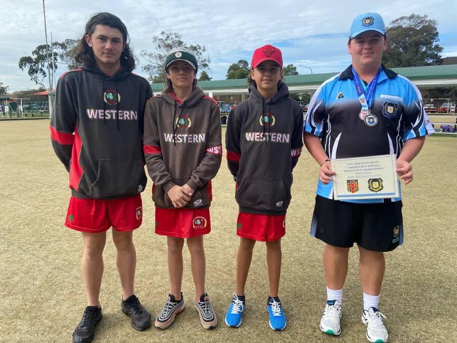 Tom Rich, Sam Rich, Cooper Dart and Sam Bowman will all be part of the junior tournament at Club Dubbo next week. Picture: Supplied