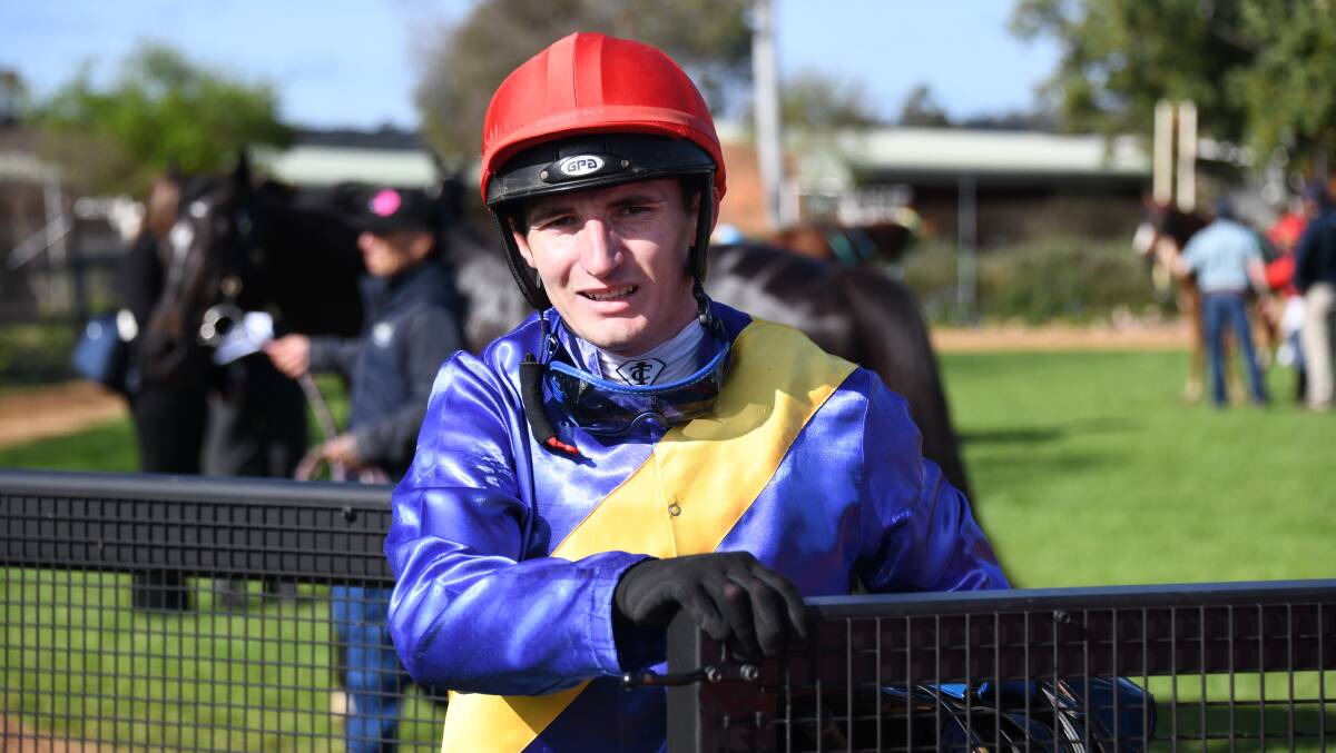 Clayton Gallagher continued his red-hot form by riding three winners at Mudgee on Saturday. Picture by Amy McIntyre