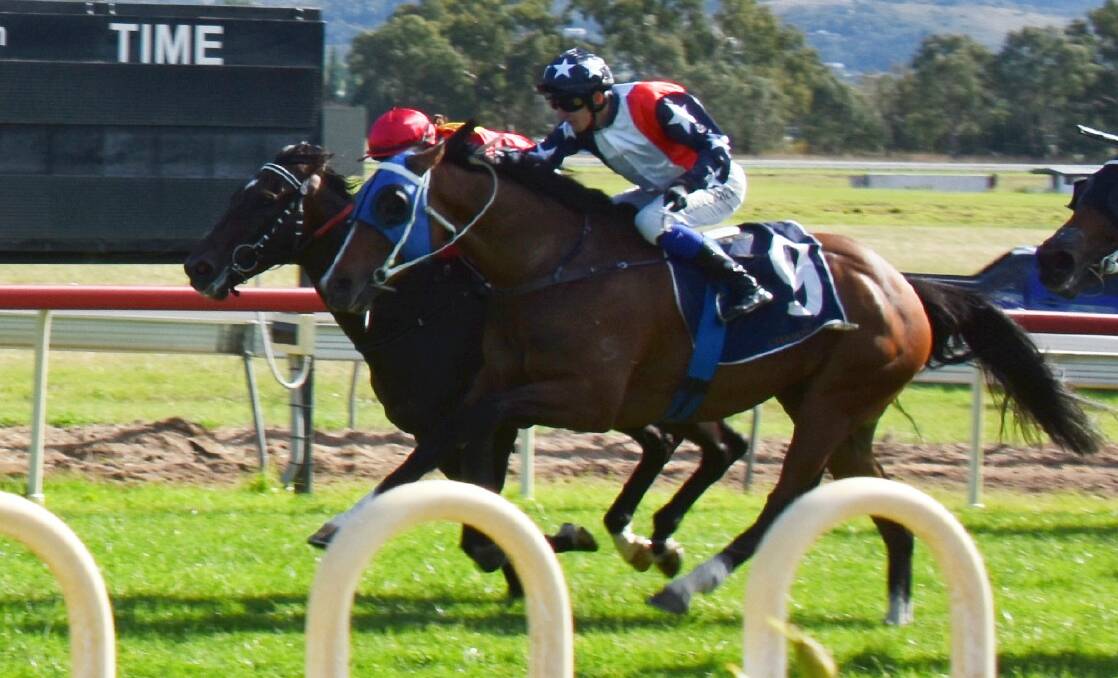 SO CLOSE: Hamogany (outside) made ground on Old Harbour late on Sunday but it wasn't enough. Photo: JAY-ANNA MOBBS