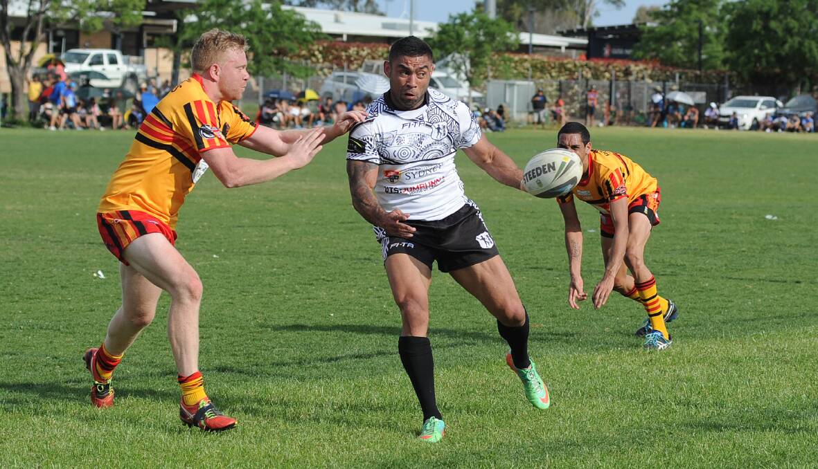 BACK AGAIN: Nathan Merritt played in Dubbo in 2015 during the Koori Knockout and he will be back out this way again in the 2018 season. Photo: FILE