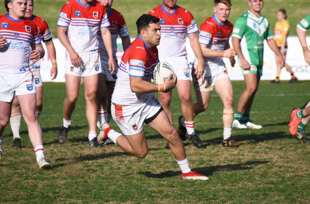 Corin Smith, pictured in last season's preliminary final loss to Dubbo CYMS, scored one of Mudgee's six tries during Saturday's win. Picture by Amy McIntyre