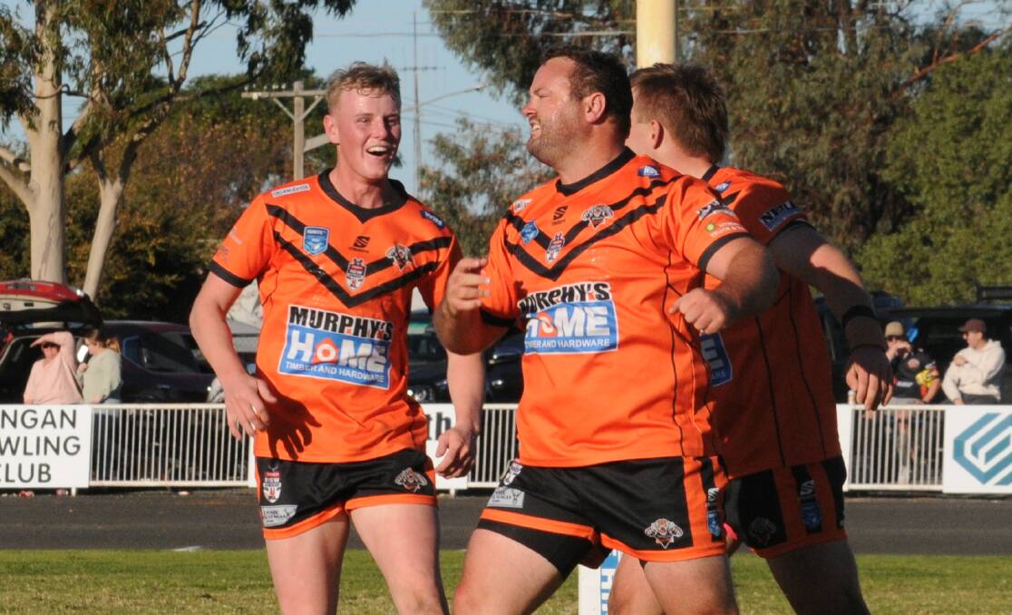 Jacob Neill (centre) and the Nyngan Tigers will be out to build on a strong 2023 season. Picture by Tom Barber