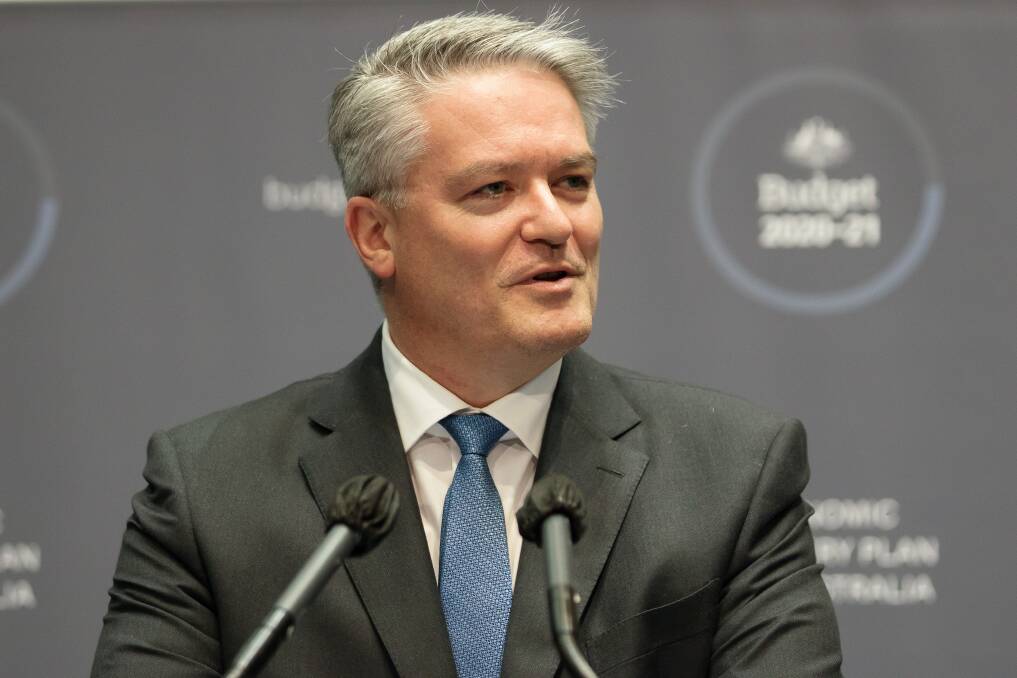 Finance minister Mathias Cormann delivers his last budget. Picture: Sitthixay Ditthavong