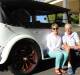 Car nuts: Peter Cook with his wife Margaret and their 1925 Buick Standard Tourer which they will be riding into Dubbo for the annual meet. Photos: CONTRIBUTED